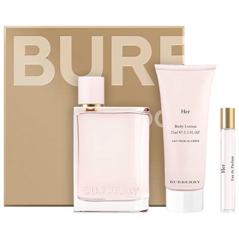 burberry her perfume and lotion